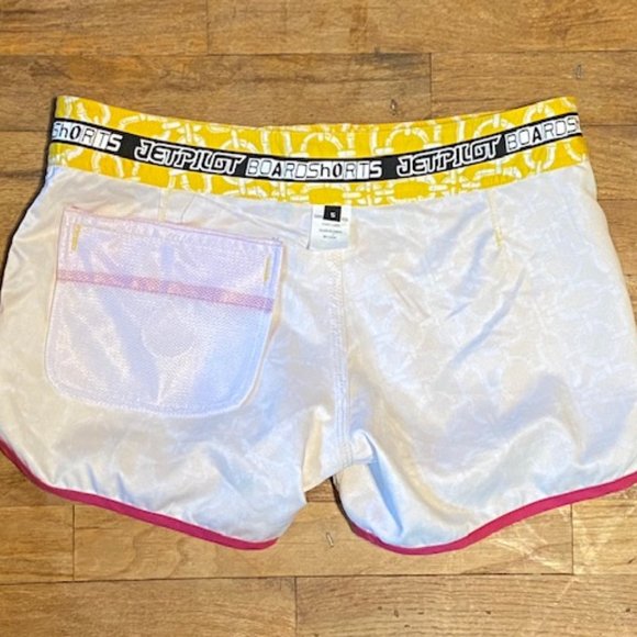JETPILOT Boardshorts sz 5 bright yellow EUC - Picture 10 of 11